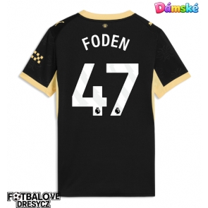 Manchester City Phil Foden #47 Dámské Venkovní Dres 2026-27 Krátký Rukáv Manchester City Phil Foden #47 Dámské Venkovní Dres 2026-27 Krátký Rukáv